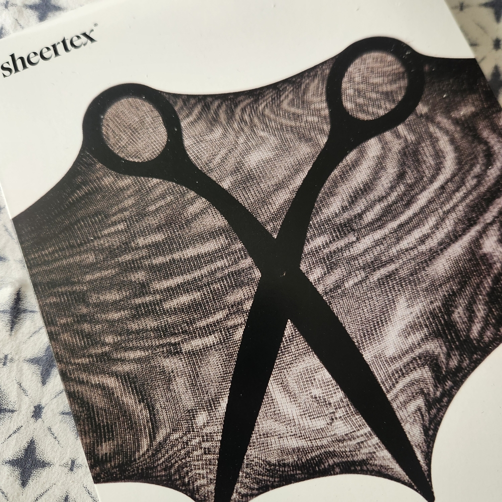 Sheertex Black Scissors Print